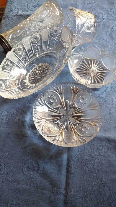 Руски кристал - фруктиера,купа,плата,ваза