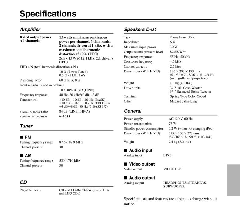 Mini Sistem Audio Onkyo