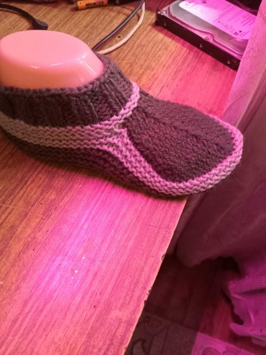 вязаные следки носки