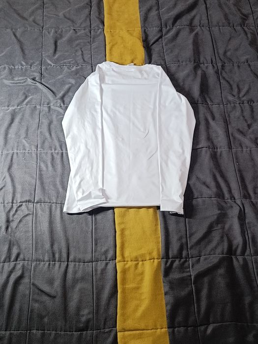 белый slim fit лонгслив