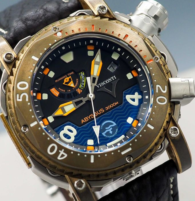 Титаниев моноблок и бронз - Visconti Abyssus - НОВ,