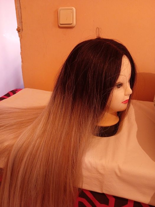 Парик длинные волосы омбре