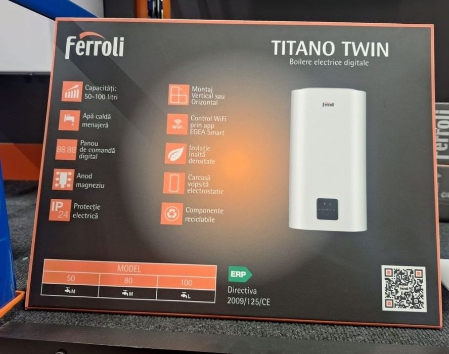 Vând boiler Ferroli 100 l