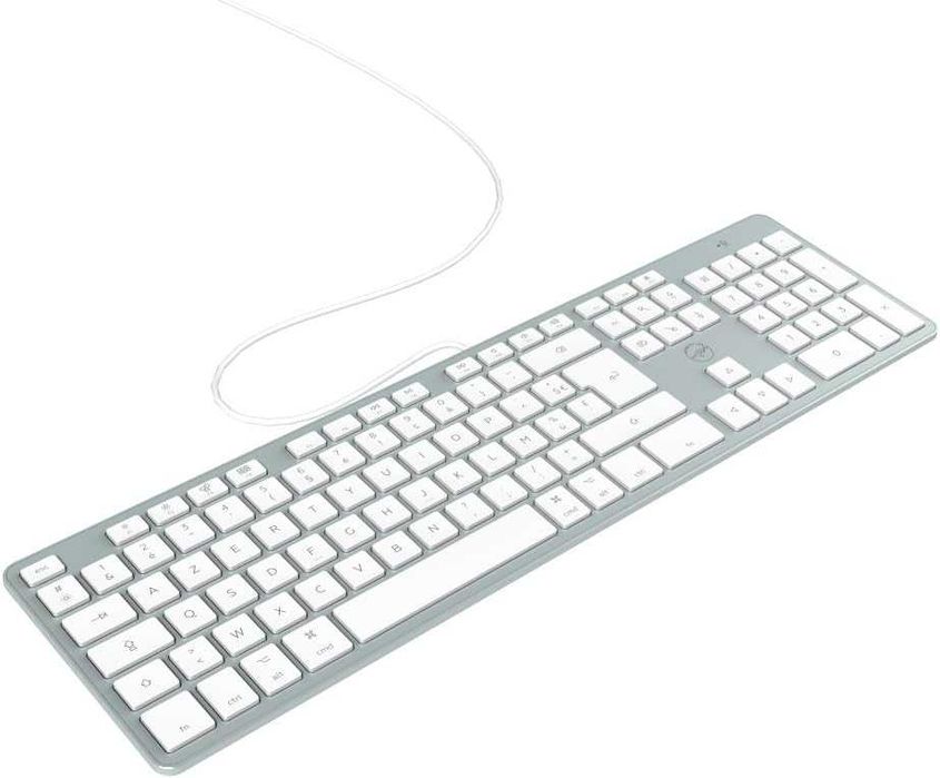 Клавиатура Mobility Lab за Mac AZERTY, USB, пълен размер с цифри