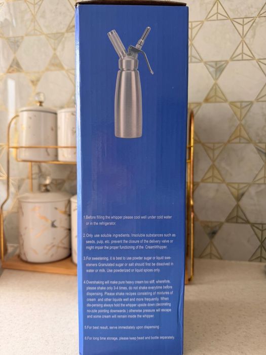 Барный сифон для сливок 1000 мл