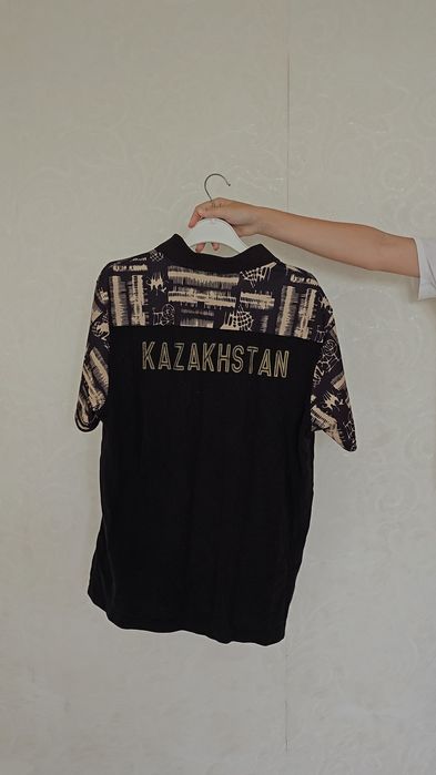 Мужская черная  рубашка поло