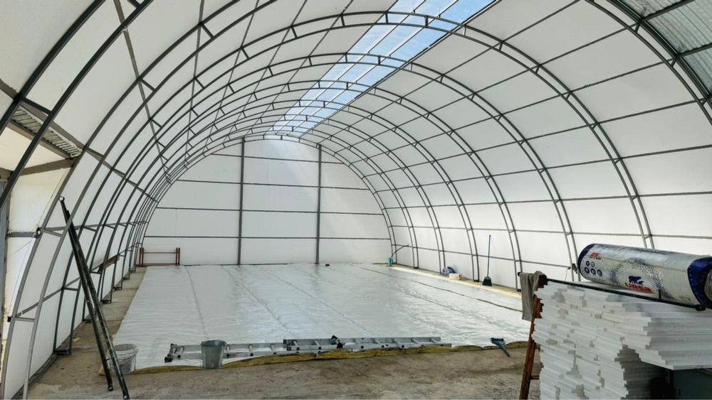 Строительство ангар, зернохранилищ, кошар