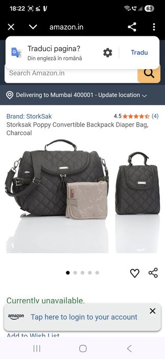 Geantă bebeluș Storksak