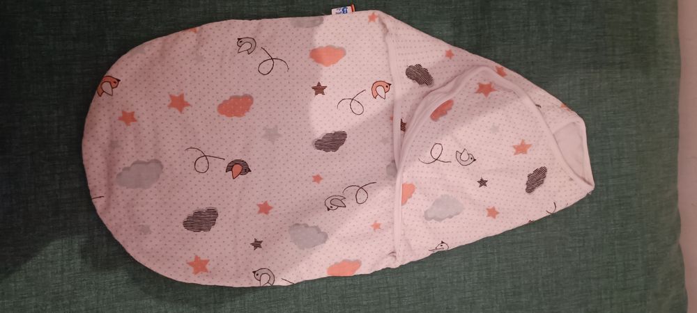 Sistem de Infasare, BalticBebe, Bumbac, Multicolor, Pasarele, Muselina