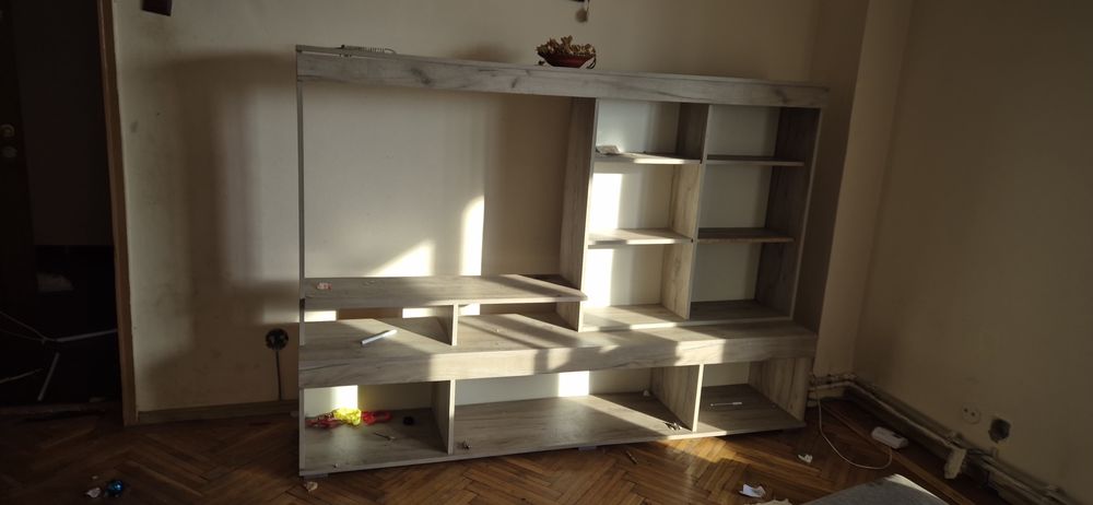 Mobila living culoare stejar gri