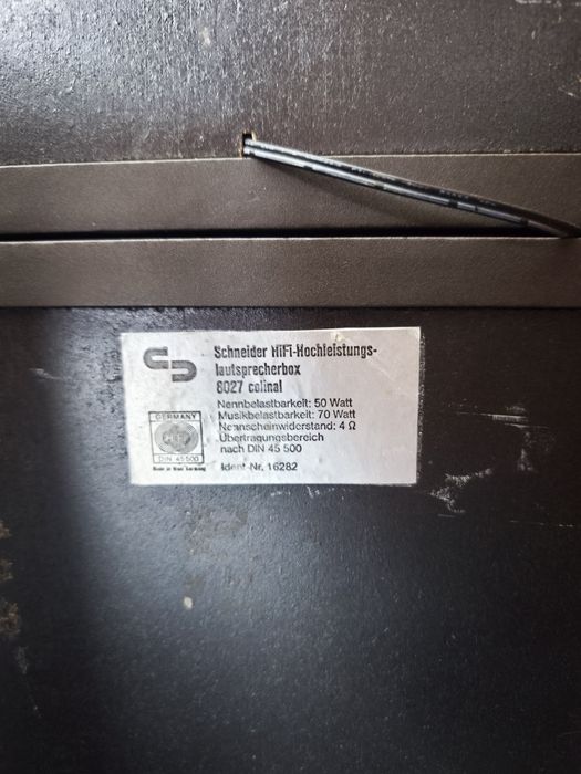 Boxe Schneider 8027 SL