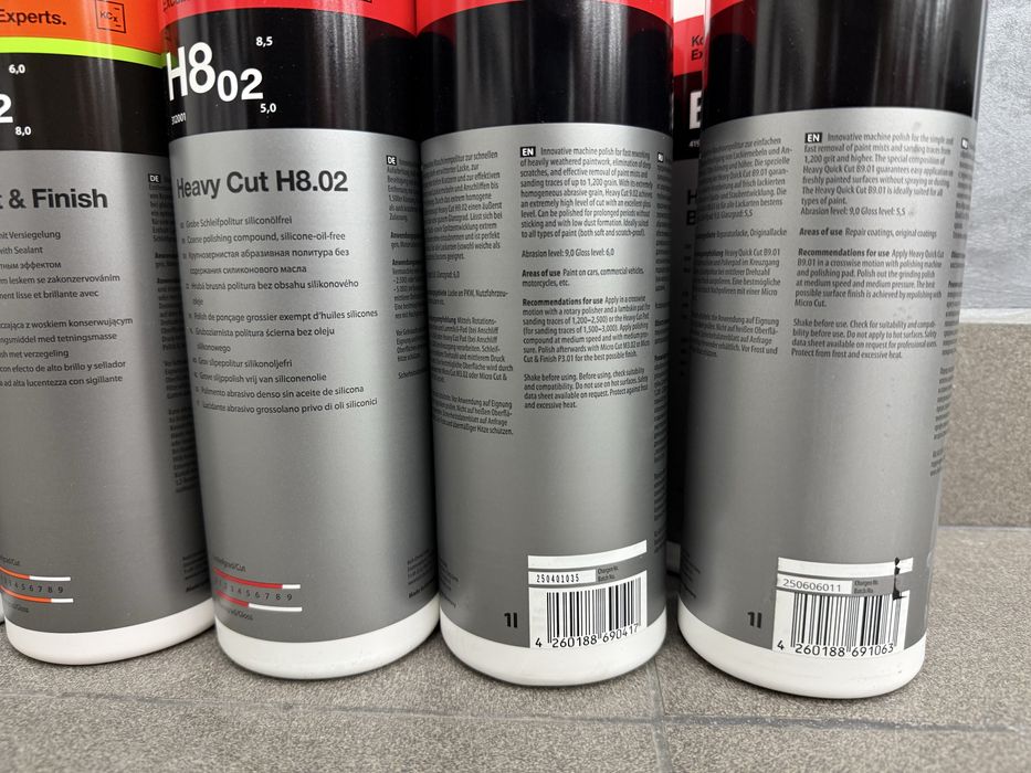 Polish Koch Chemie H8.02/ H9.02 / P6.02/ M3.02 / B9.01