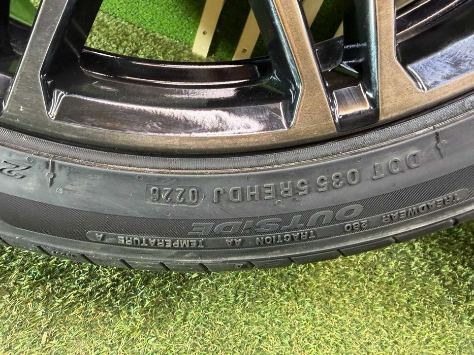 Set jante + cauciucuri BMW X5M F95 X6M F96 R21 fata R22 spate DOT 2025