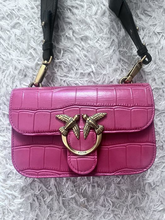 Чанта Pinko естествена кожа