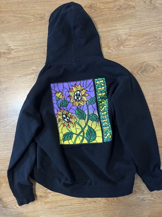 Hanorac Pleasures cu print pe spate