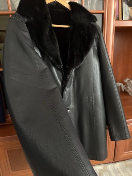Кожаная куртка зима