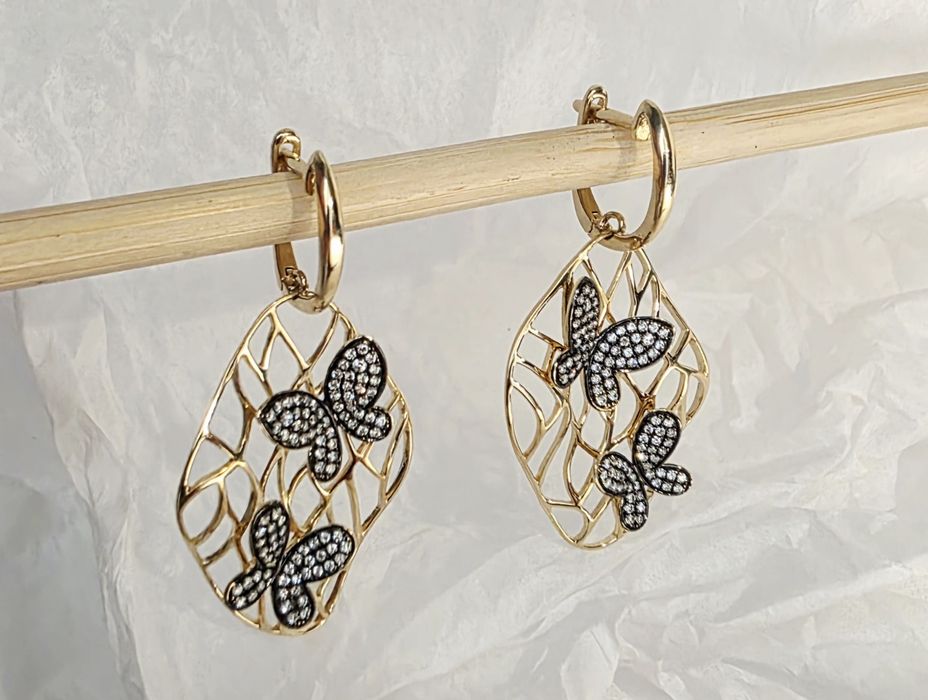 Серьги с бриллиантами «Бабочки»