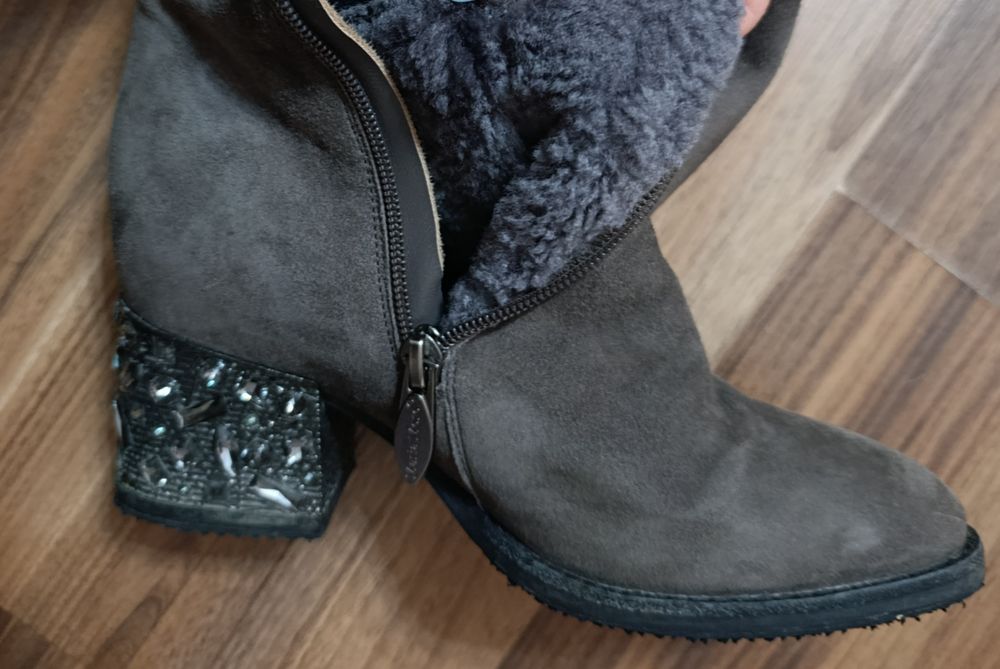 Сапоги- трубы натуральные, зима евро