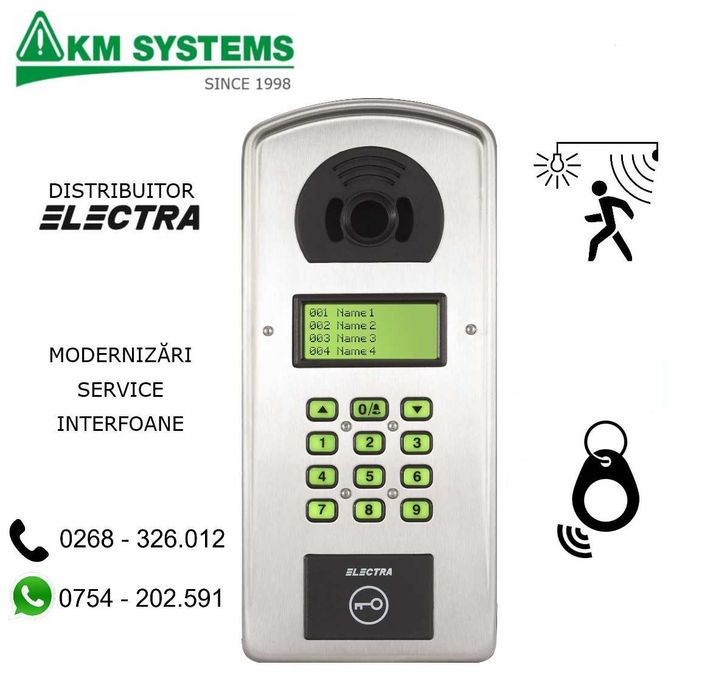 ELECTRA INTERFOANE blocuri/vile - instalari/service - control acces