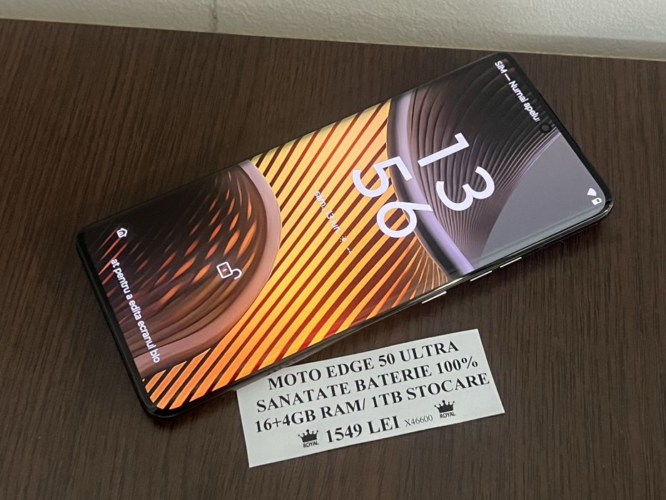 Amanet Royal CB: Motorola Edge 50 Ultra 16gb ram 1tb stocare sanatate baterie 100