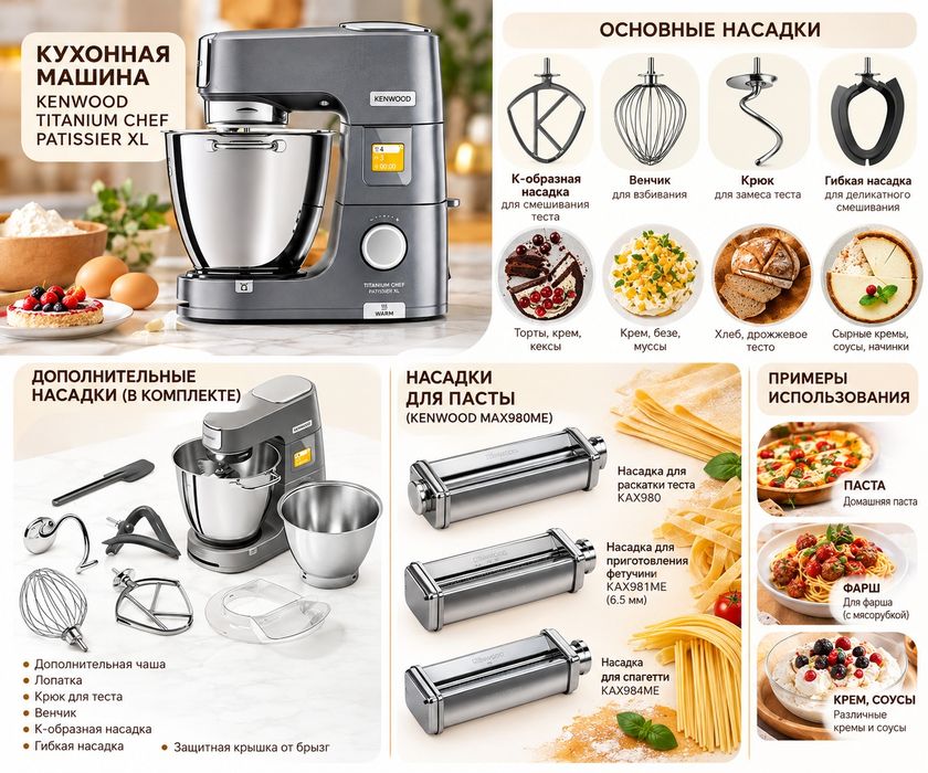 Насадки для пасты Kenwood