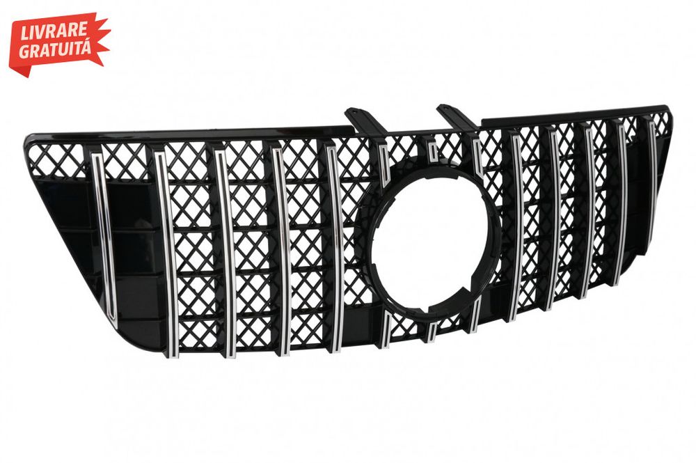 Grila centrala Mercedes ML W164 Facelift (07.2008-2011) Negru Crom GTR