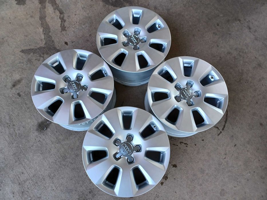4 бр. оригинални алуминиеви джанти AUDI 16" 5x112 ф66.6, ET37, 7,5J