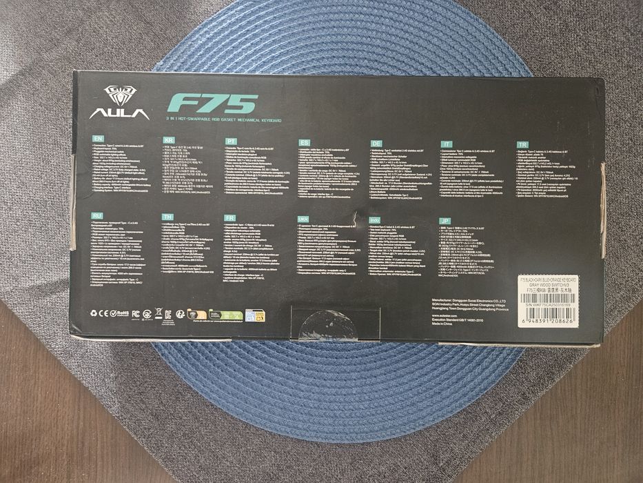 Tastatura gaming wireless mecanica Aula F75