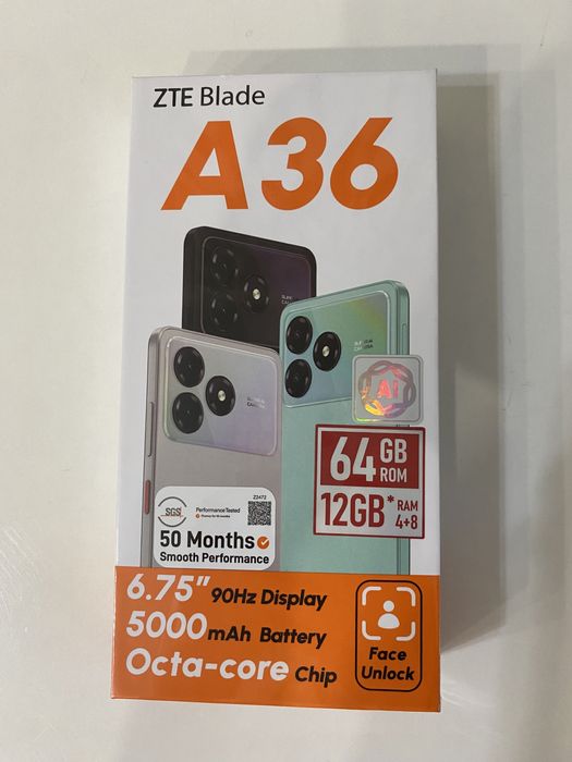ZTE Blade 64gb, в упаковке новый