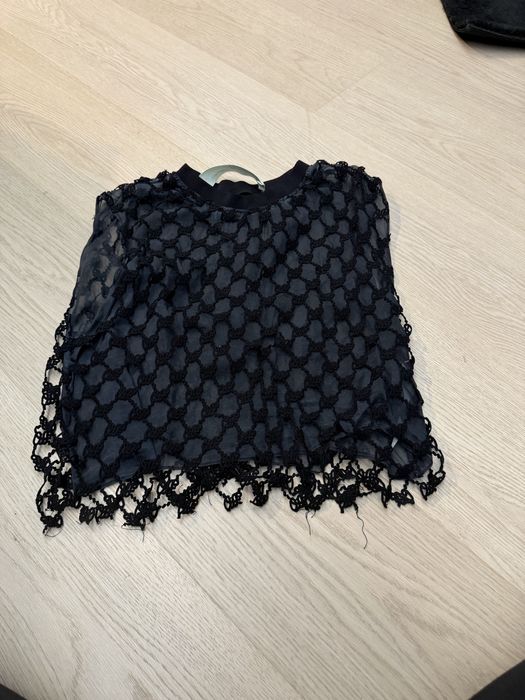 Crop Top Transparent Off White