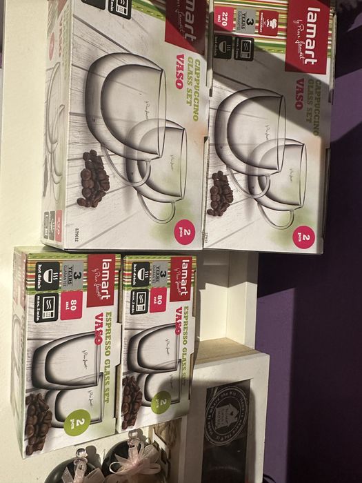 Комплект от 2 чаши, Lamart, 270мл. Термоустойчиво стъкло