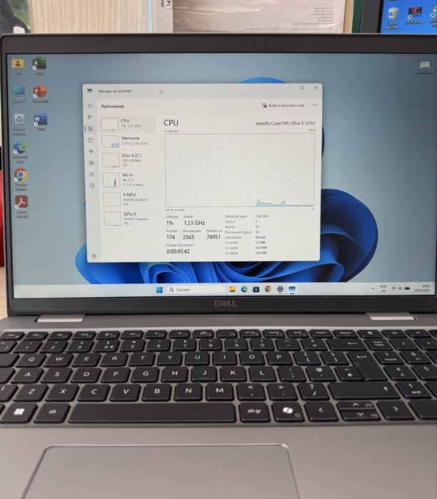 Laptop Dell Ultra 5/ssd512Gb/16Gb ddr5 Nou