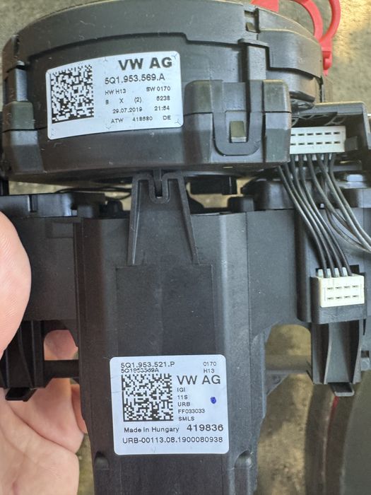 Kit manete Cruise Control+ spira airbag+ capac coloana volan Skoda/ VW