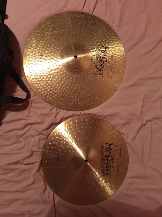 Чинели Ufip m8 16" crash и 20" ridе + калъф