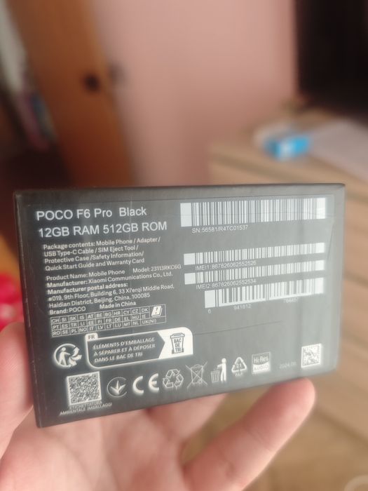 POCO F6 Pro 5G – 12GB RAM, 512GB, Snapdragon 8 Gen 2, Black