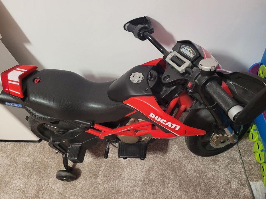 Motocicleta electrica Peg Perego Ducati , 12V, 3 ani +, Negru /