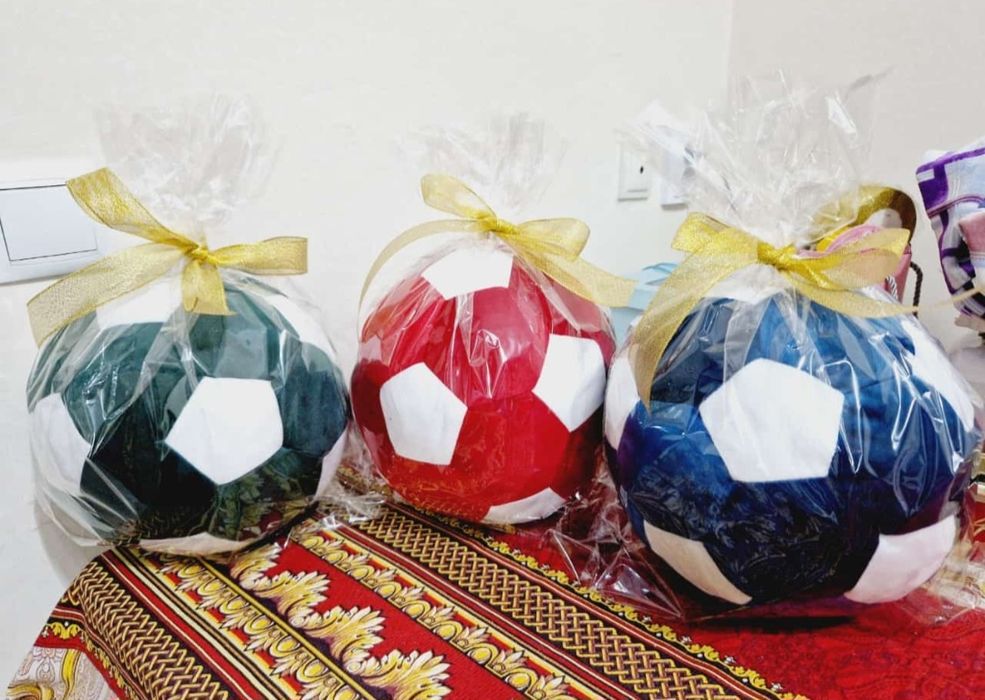 Мягкий мячик из ткани