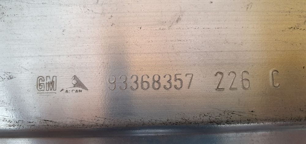 Intaritura bara fata, armatura bara fata Opel Meriva A, gm 93368357,