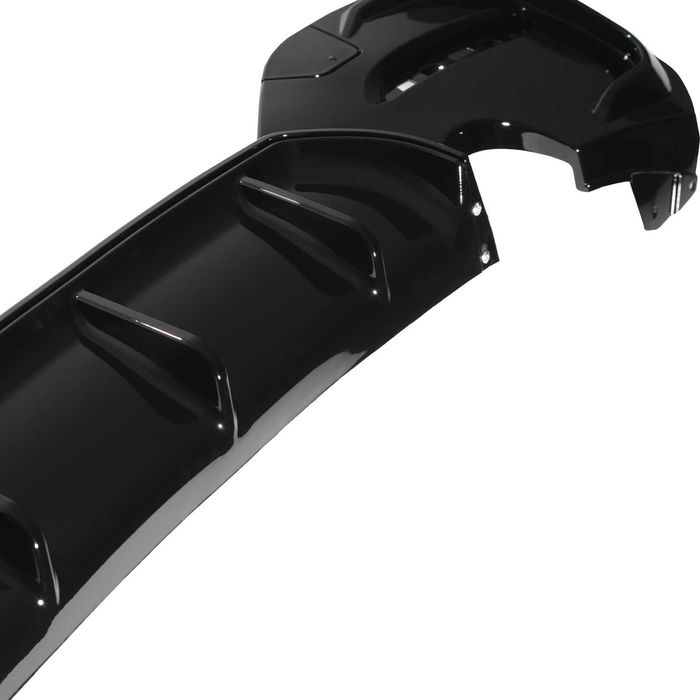 Difuzor Bara Spate M Prelungire Extensie BMW F20 F21 LCI Facelift (15-19), 135i Style, Negru Lucios