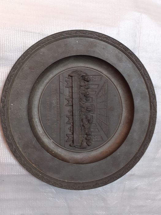 Platou din metal religios Cina cea de taina