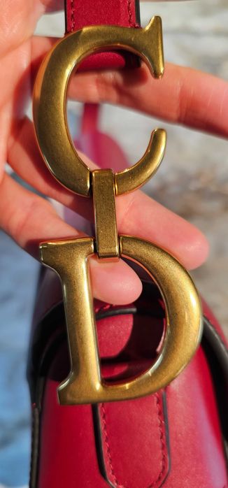 до 30.12 - 2500лв. Burgundy Dior Saddle Bag Smooth Skin