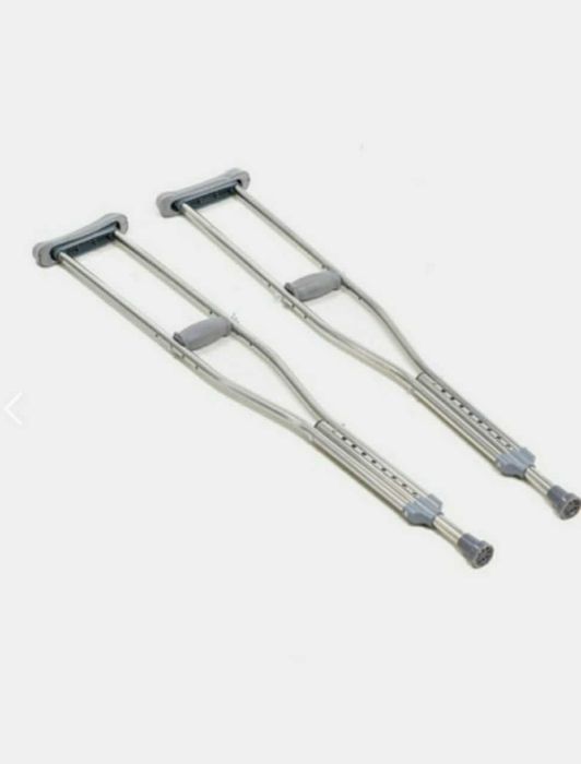 Доставка. Костыли металлические с мягкими подмышками