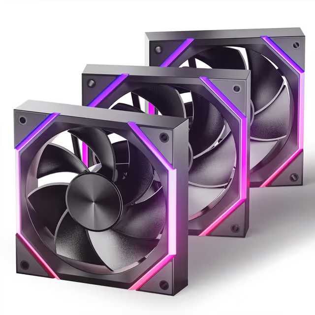 Ventilatoare RGB 120mm pentru PC – AsiaHorse, 3 Bucăți