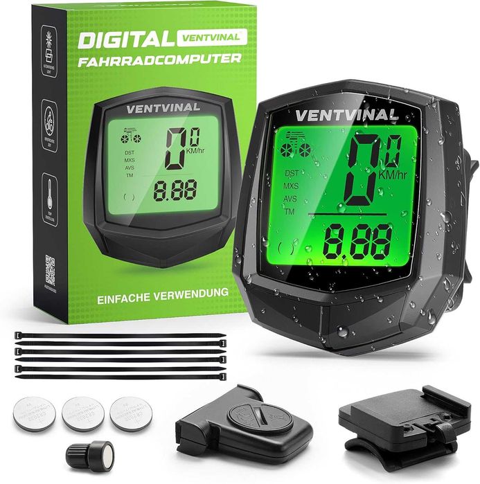 Велокомпютър безжичен