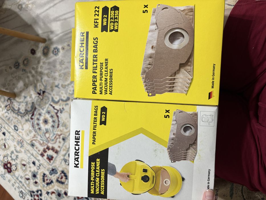 Мешки и фильтр для Karcher WD 2, WD 2.200, WD 2.250