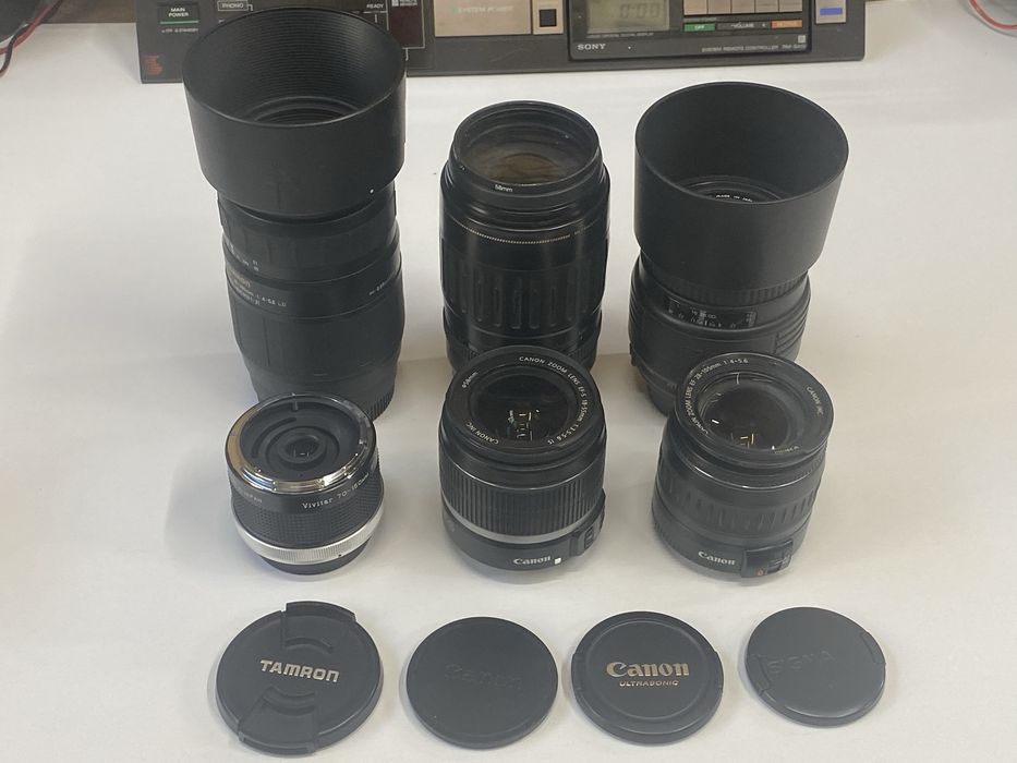 Obiective foto montura Canon