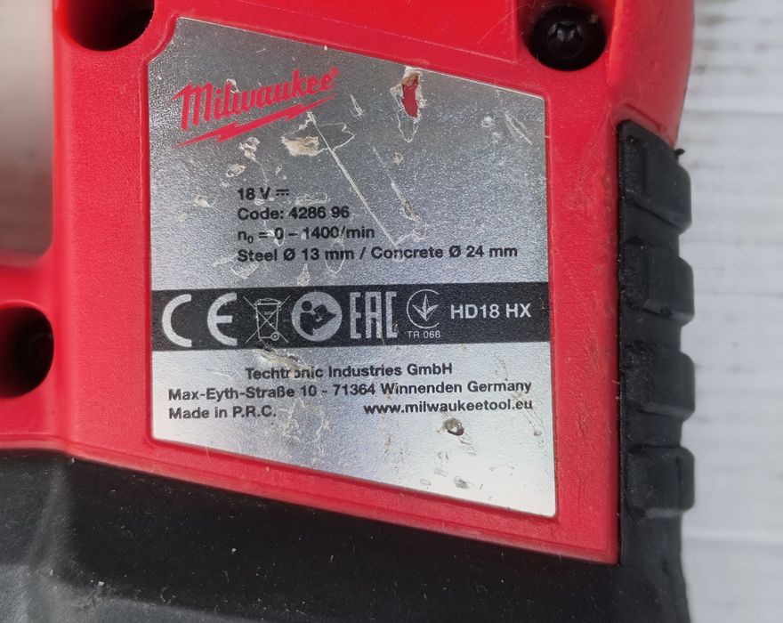 Акумулаторен перфоратор MILWAUKEE HD18HX  SOLO