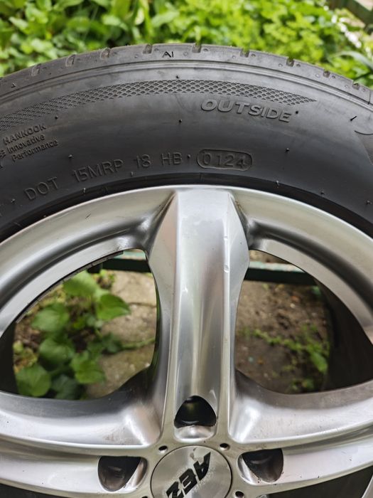Джанти 16ки 5х112 с летни гуми Hankook 205/55/16