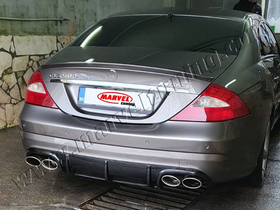 Дифузьор за задна броня AMG ЗА MERCEDES CLS CLASS W219 №101807