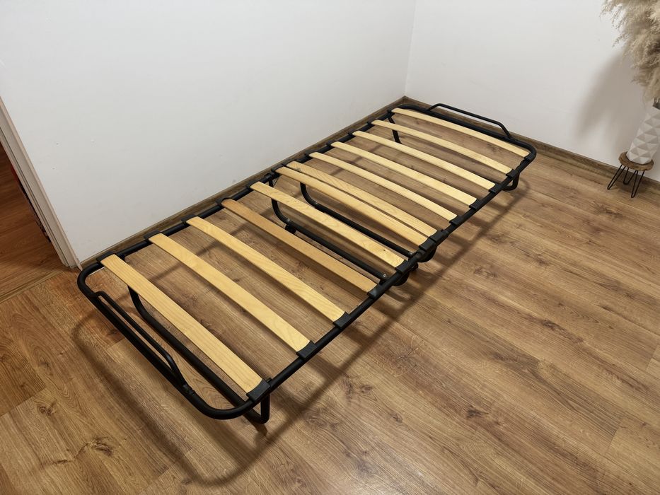 Pat pliabil pentru 1 persoană 190x80